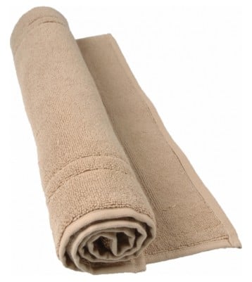 tapis de bain beige